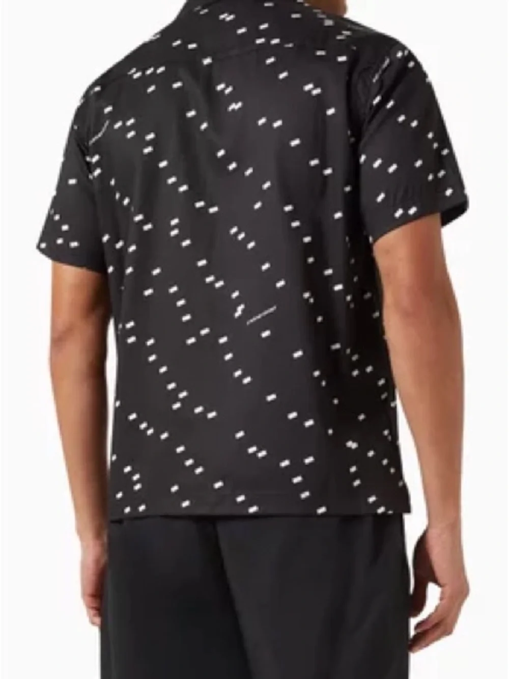 Saturdays NYC Canty Light Reflection Short Sleeve Camp Collar Shirt